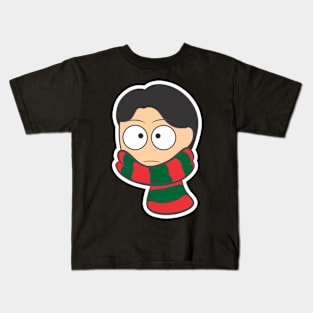 Guy using Christmas Shawl Kids T-Shirt